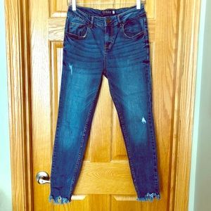 7/8 ankle cut skinny jeans